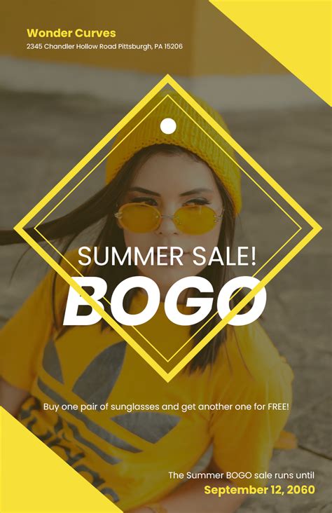 bogo poster template download|BOGO Poster Templates in Word .